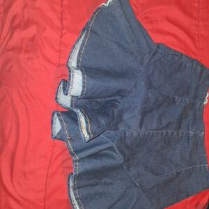 Dark Blue Denim Skirt